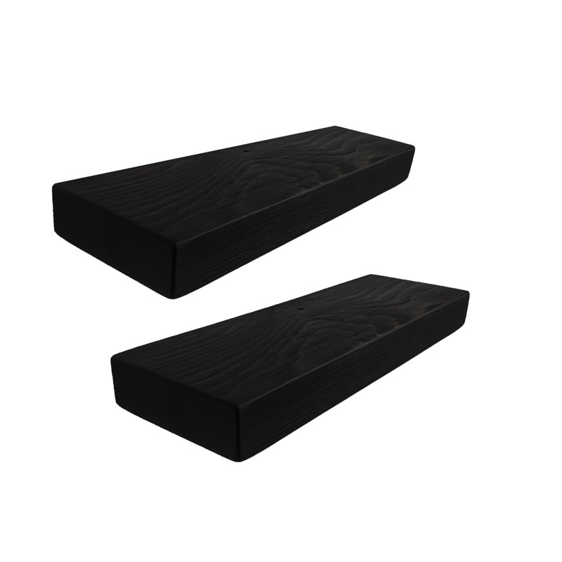 Loon Peak® Mcevoy 2 Piece Pine Solid Wood Floating Shelf & Reviews Wayfair